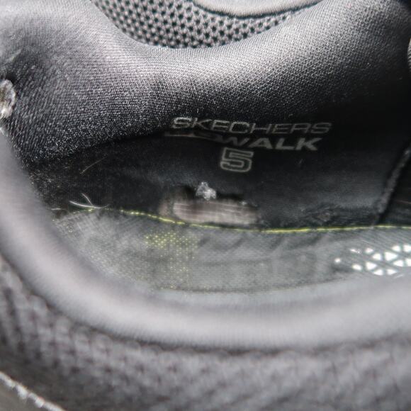 Skechers Shoes Mens 11.5 Athletic Trainer Go Walk Sneakers Casual Active Black - Picture 12 of 13